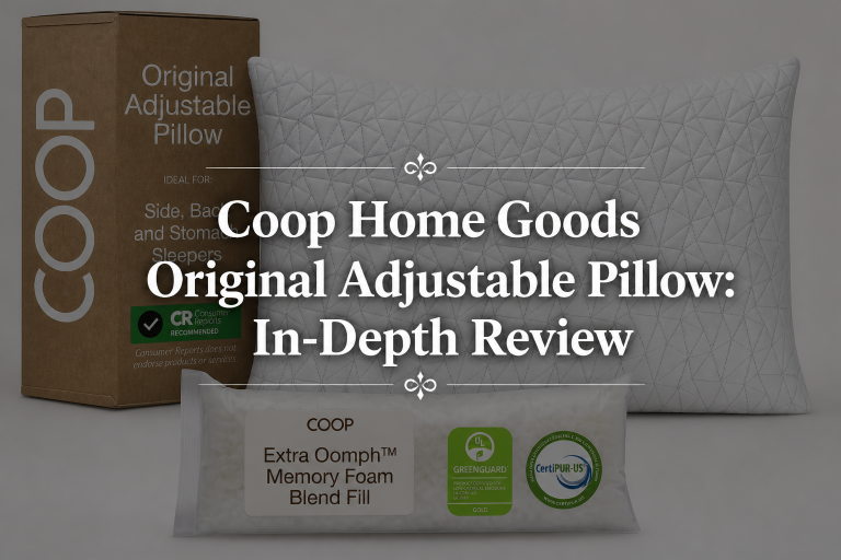 Coop Home Goods Original Adjustable Pillow: In-Depth Review