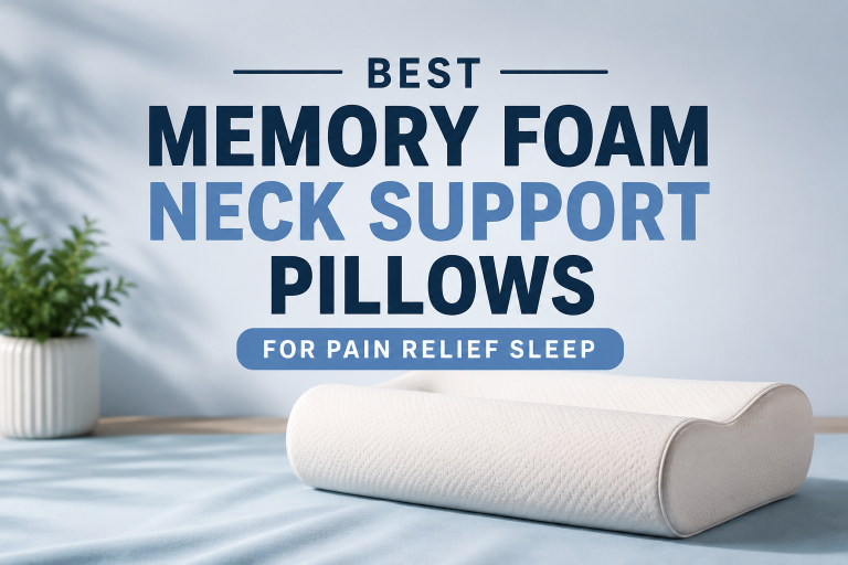 Best Memory Foam Neck Support Pillows for Pain Relief Sleep