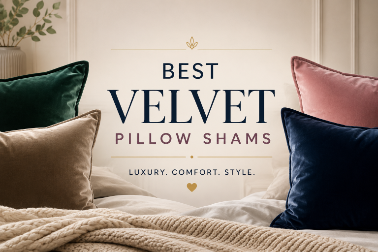 Best velvet pillow shams for luxury bedroom decor
