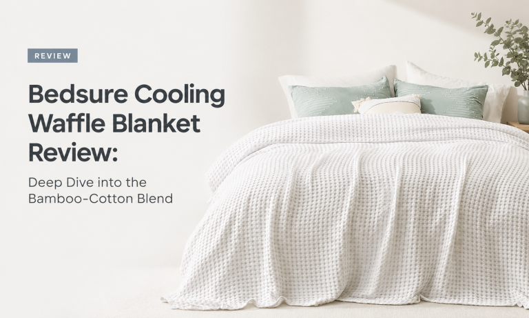 Bedsure Cooling Waffle Blanket Review: Deep Dive into the Bamboo-Cotton Blend